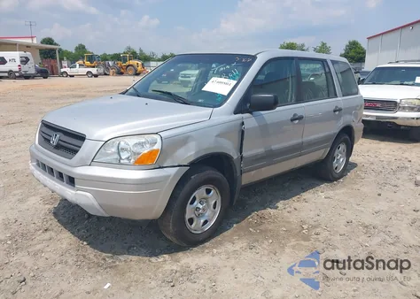 2004 Honda Pilot Lx from USA, damaged, VIN 2HKYF18184H562032